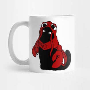 Black Cat Crawfish Costume Mug